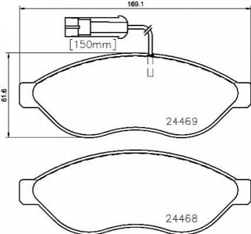 P23143 Brembo Тормозные колодки дисковые