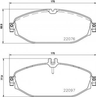 P50124 Brembo Тормозные колодки дисковые