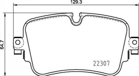 P85161 Brembo Тормозные колодки задние