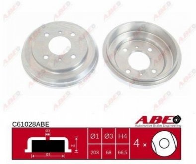 C61028ABE ABE  Гальмівний барабан