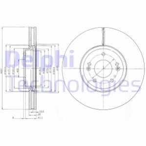 BG9056C DELPHI Диск гальмівний