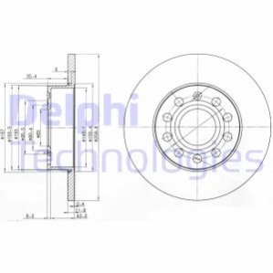 BG3890C DELPHI Диск гальмівний