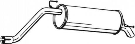 148147 Bosal Benelux N.V. Глушитель задняя часть FIAT GRANDE PUNTO (05-11) (148-147) BOSAL