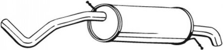 278-233 Bosal Benelux N.V. Глушник задня частина SKODA FABIA 03- (278-233) BOSAL