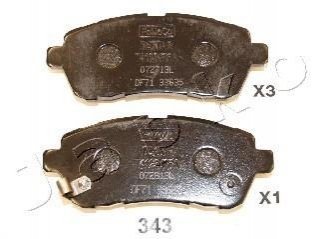 50343 JAPKO Колодки тормозные дисковые Mazda 2 1.3 (07-15),Mazda 2 1.3 (10-15),Mazda 2 1.4 (08-15) (50343) JAPKO