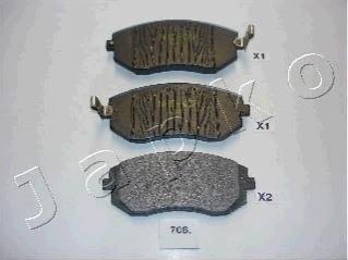 50706 JAPKO Колодки тормозные дисковые Subaru Outback (bl, bp) 2.0 (08-09),Subaru Outback (bl (50706) JAPKO