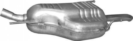 17.625 Polmostrow Глушитель (задняя часть) алюминизированная сталь Opel Zafira A 1.8 (03-05) (17.625) Polmostrow