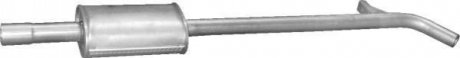 21.32 Polmostrow Глушитель алюм. сталь, средн. часть Renault Clio III 1.2i 16V 05- (21.32) Polmostrow
