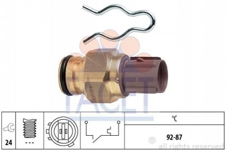 7.5285 Facet  Датчик включения вентилятора Honda Accord vi 2.3 (cl3) (01-03) (7.5285) FACET