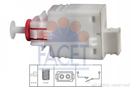 7.1110 Facet  Датчик стоп-сигнала BMW 3/5/7/Opel Vectra B 1.8-2.6 95-03 (7.1110) FACET