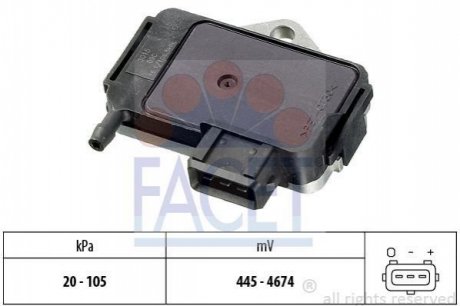 10.3015 Facet  Датчик давления наддува VW Caddy 1.9 TDI 96-> (10.3015) FACET
