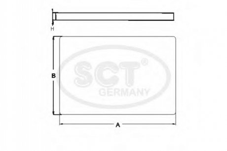 SA1283 SCT  Фильтр салона HYUNDAI Santa Fe II 2.4 (10-) (SA 1283) SCT