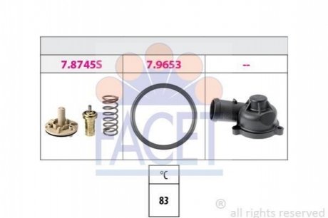 7.8745K Facet  Термостат Skoda Roomster 1.6 (06-15) (7.8745K) FACET