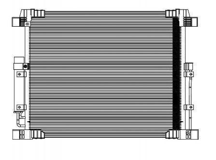 LRAC 14F0A LUZAR Радиатор кондиционера (без ресивера) Infiniti FX35/QX70 (08-) (LRAC 14F0A) Luzar