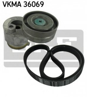 VKMA 36069 SKF Роликовий модуль натягувача ременя (ролик, ремень)