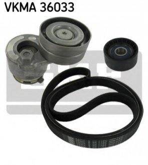 VKMA 36033 SKF Роликовий модуль натягувача ременя (ролик, ремень)
