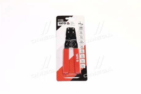 YT-2256 YATO Клещи для обжима и зачистки проводов , L = 180 мм [10/60], шт(YATO )