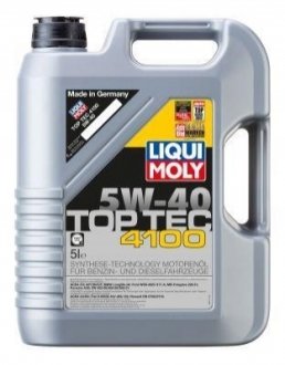 9511 LIQUI MOLY Олива моторна Top Tec 4100 5W-40 5л