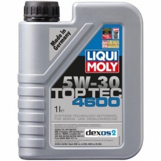 8032 LIQUI MOLY Масло моторн. Liqui Moly TOP TEC 4600 5W-30 (Канистра 1л)