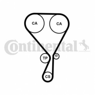 CT1228 Continental Ремінь зубчастий (довж. 60-150)