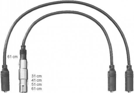 CLS238 CHAMPION Комплект кабелів високовольтних
