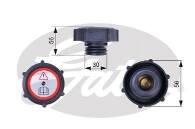 RC243 Gates Кришка розширювального бачка