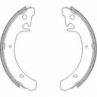 4129.00 REMSA Колодки гальмівні барабанные