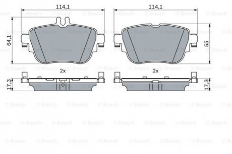 0 986 424 845 Bosch Колодки гальмівні дискові