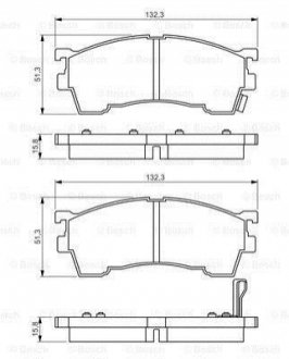 0 986 495 265 Bosch Колодки гальмівні дискові