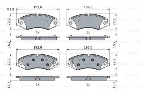 0 986 494 980 Bosch Колодки гальмівні дискові