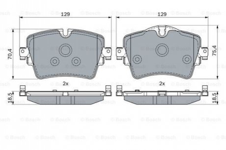 0 986 494 940 Bosch Колодки гальмівні дискові