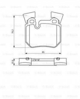 0 986 494 421 Bosch Колодки гальмівні дискові