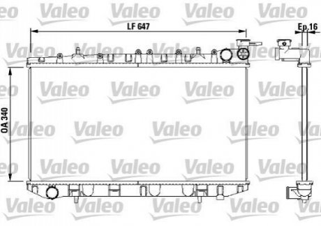 731659 VALEO  Радіатор охолоджування