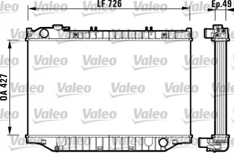 732415 VALEO  Радиатор охолоджування