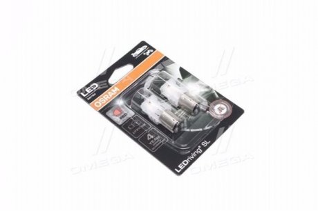 7528DRP-02B OSRAM Лампа светодиодная P21/5W Red 12V 3W BAY15 LEDriving SL (2шт.) (пр-во OSRAM)