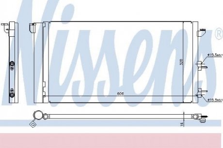 94670 Nissens Конденсер кондиціонера