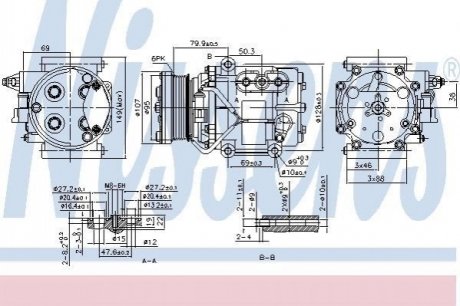 89240 Nissens Компресор кондиціонера