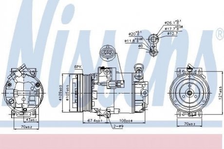 89222 Nissens Компрессор кондиціонера