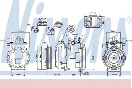 89166 Nissens Компрессор кондиціонера