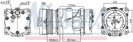 89160 Nissens Компрессор кондиціонера