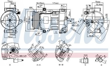 890758 Nissens Компресор кондиціонера