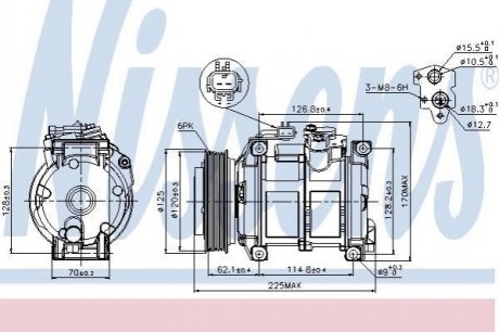 89074 Nissens Компресор кондиціонера