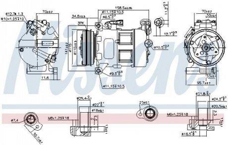 890062 Nissens Компрессор кондиціонера