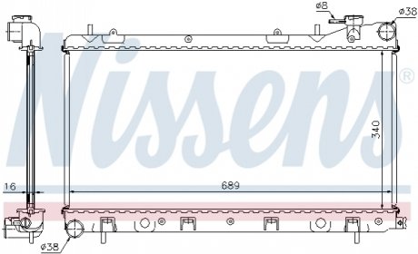 67704A Nissens Радіатор охолоджування