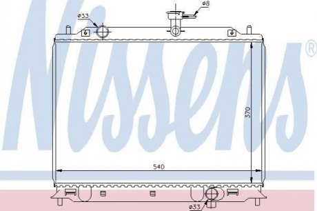 66666 Nissens Радіатор охолоджування