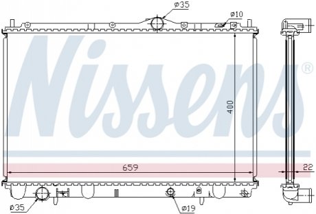 65543A Nissens Радиатор охолоджування