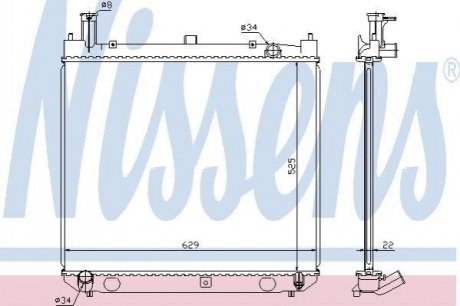 64858A Nissens Радіатор охолоджування