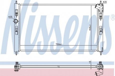636033 Nissens Радиатор охолоджування
