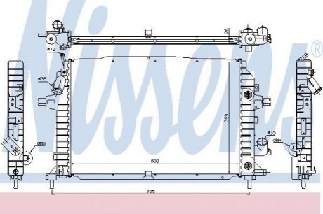 63115A Nissens Радіатор охолоджування