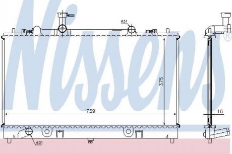 62466A Nissens Радіатор охолоджування